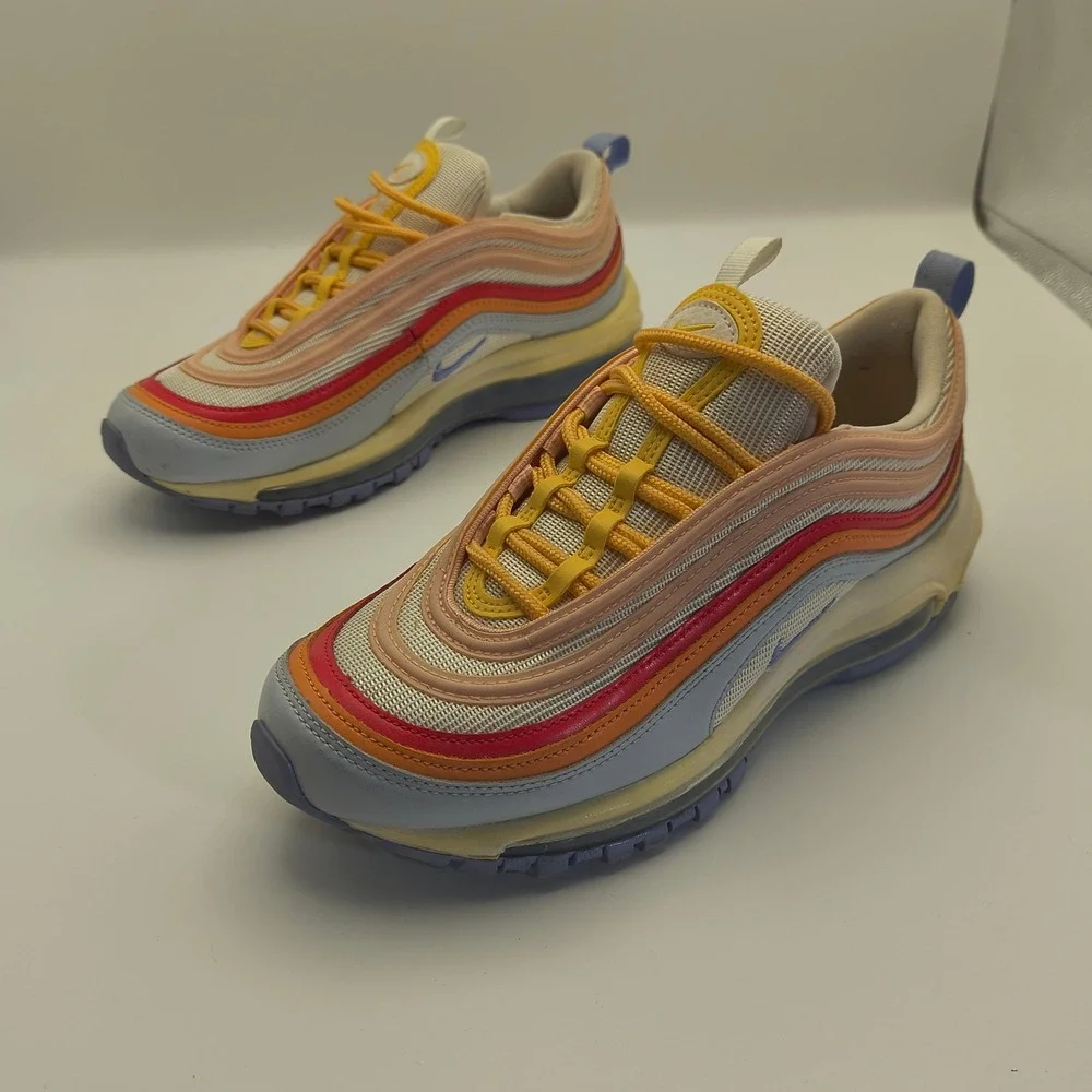 Nike‎ Air Max 97 Women's 7 Multicolor Pastel Rainbow Sneakers Low Top CW5588-001